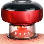 Becommend Juego de terapia de ventosas dinámicas, masajeador de celulitis 3 en 1, máquina de terapia al vacío removedor de celulitis, herramienta de masaje Gua Sha con 12 niveles de temperatura y succión, 12 niveles rojo