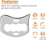 Rylpoint Herramienta de masaje Guasha, herramienta de raspado de acero inoxidable de grado para raspado de tejidos suaves, herramienta de masaje mejorada, material de terapia física, utilizado para espalda, piernas, brazos, cuello, hombro, gua sha, herramienta Gua sha - Image 2