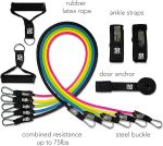 Sweet Sweat Hip Bands and Resistance Set with 3 Levels of Resistance | Non-Slip Fabric Booty Bands for Squats & Lunges | Includes Free Mesh Carrying Bag - Image 3