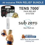 TENS 7000 Back Pain Relief Kit, Includes TENS Unit Muscle Stimulator, Sub Zero Pain Relief Gel, Bed Buddy Back Pain Relief Microwave Heating Pad - Image 2