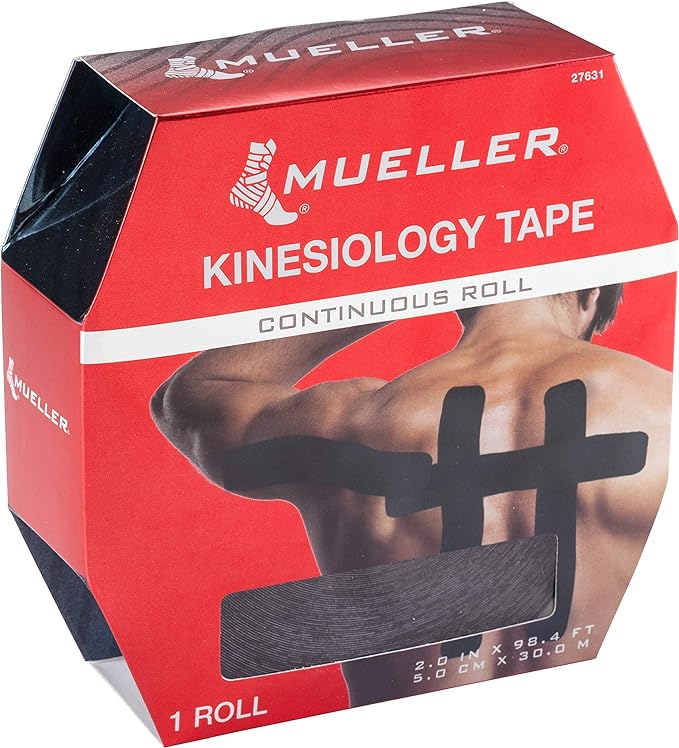 91M0+oXpCDL._AC_SX679_ Mueller 2763X - Cinta kinesiológica (2 x 98,4 pulgadas) - Image 1