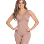 FAJA CON BRA MEDIA PIERNA Y CREMALLERA LATERAL REF 11216